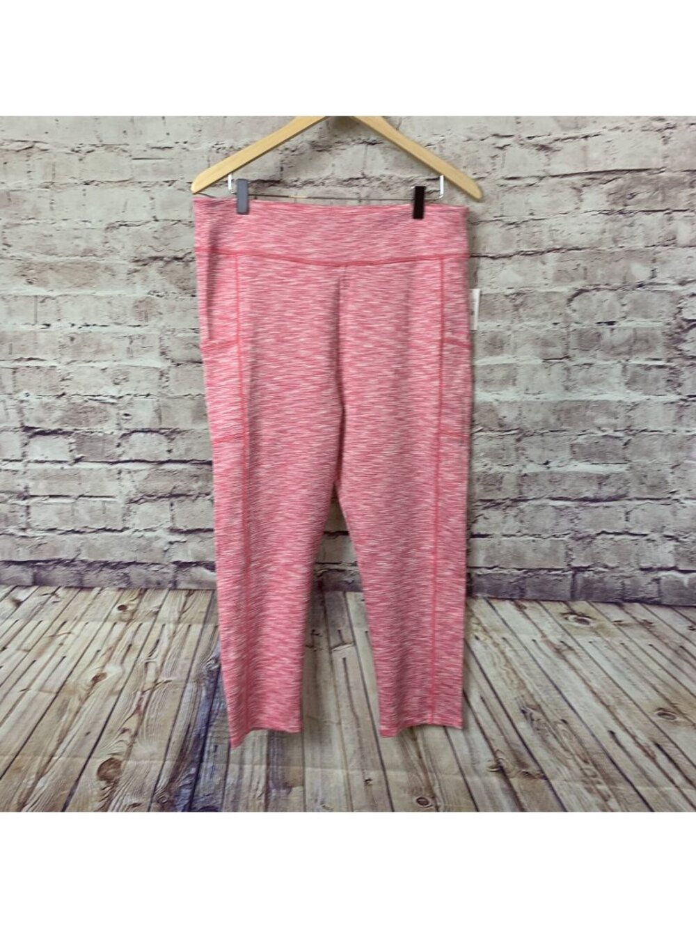 J. Crew Pink Spaced Dyed Crop Leggings
